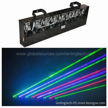 RGB Moving Head Laser Stage Light, Cheap DJ Equipment with 8 Head DMX Control